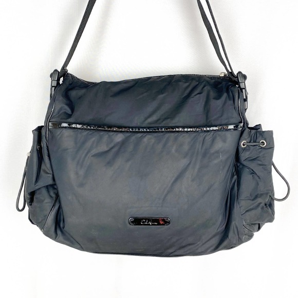 Cole Haan Diaper Bag Kyle Collection Black Nylon Adjustable Strap Baby Purse - Picture 2 of 12